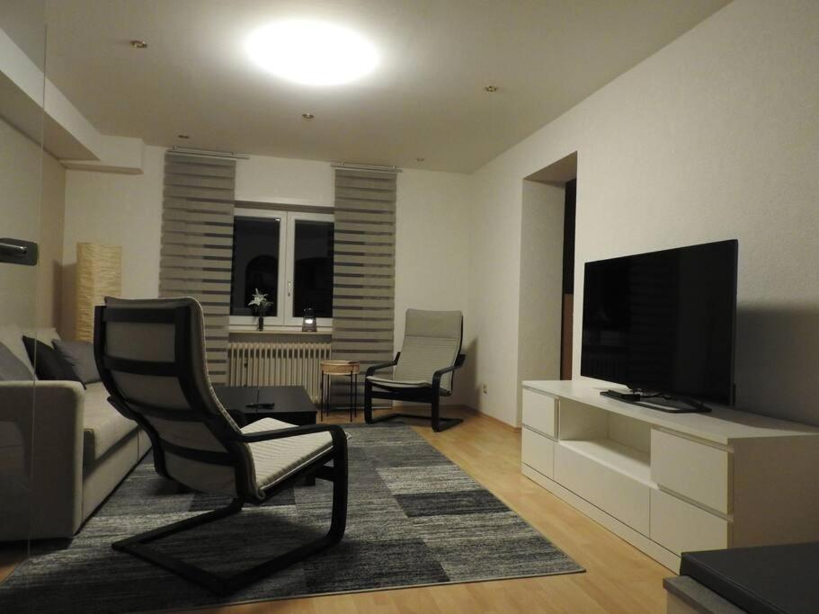 Schöne gemütliche Ferienwohnung mit Fernblick. Nalbach Exterior foto
